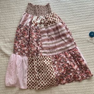 Patchwork Skirt (Size S) With Pockets!